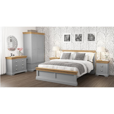Loire Two Tone Dressing Table Set in Grey and Oak
