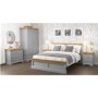 Loire Two Tone Dressing Table Set in Grey and Oak