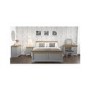Loire Large Grey Painted Sideboard Two Tone with Oak Top - 7 Storage Drawers
