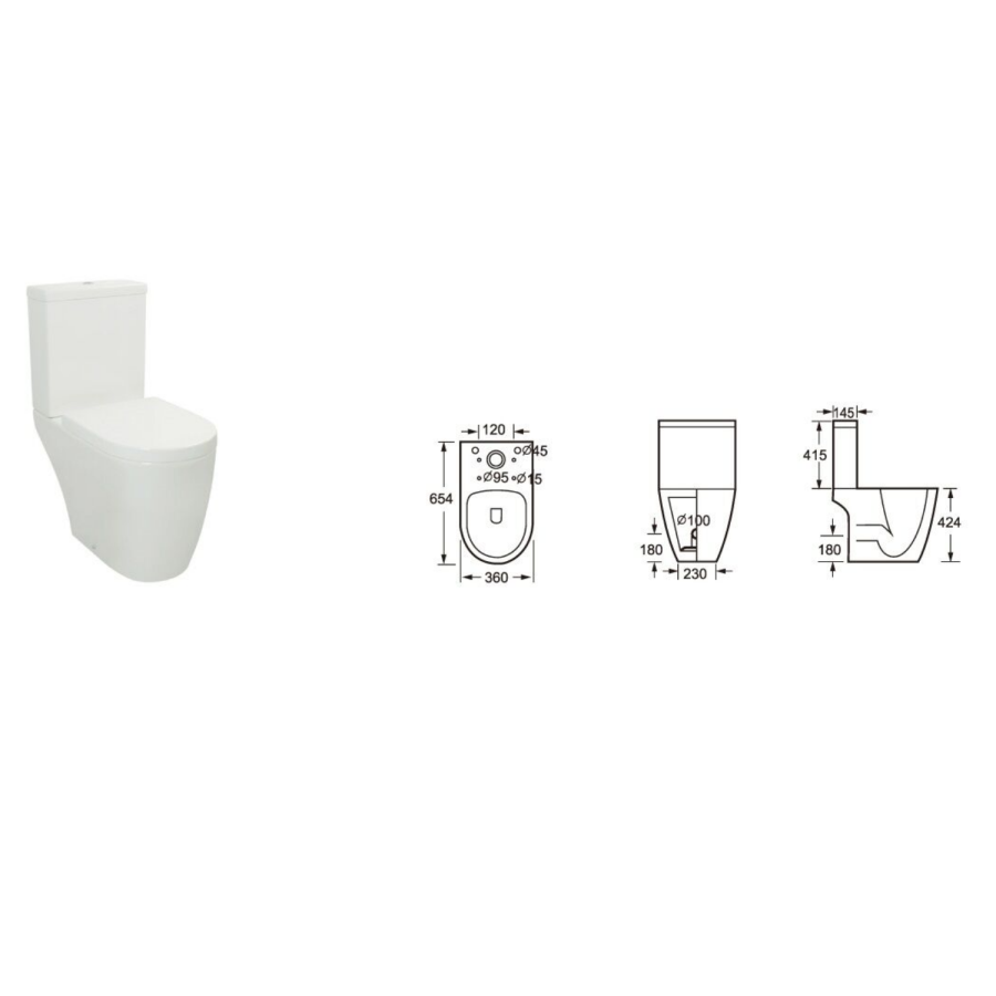 Curve Toilet & Basin Bathroom Suite