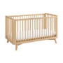 Wooden Convertible 3-in-1 Cot Bed and Mattress 140 x 70 cm - Luna