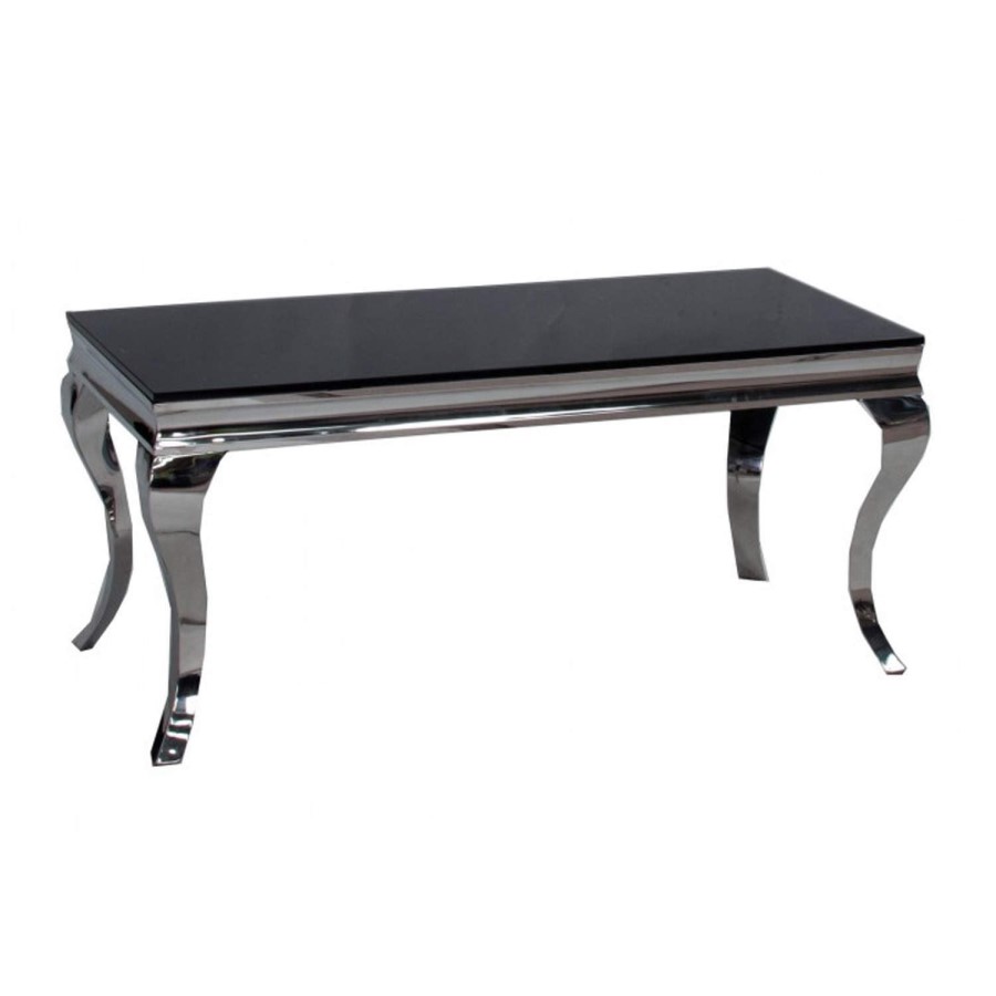 Louis 160cm Mirrored Dining Table with 4 Crushed Velvet Dining Chairs in Silver 