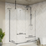 1600x800mm Gunmetal Grey Wet Room Shower Screen Enclosure - Live Your Colour