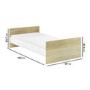 White High Sleeper Bed with Storage and Detachable Single Bed in White - Layne