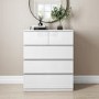 White 3 Piece Bedroom Furniture Set - Lyra