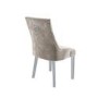 White Mirrored Dining Table with 6 Chairs in Mink - Louis