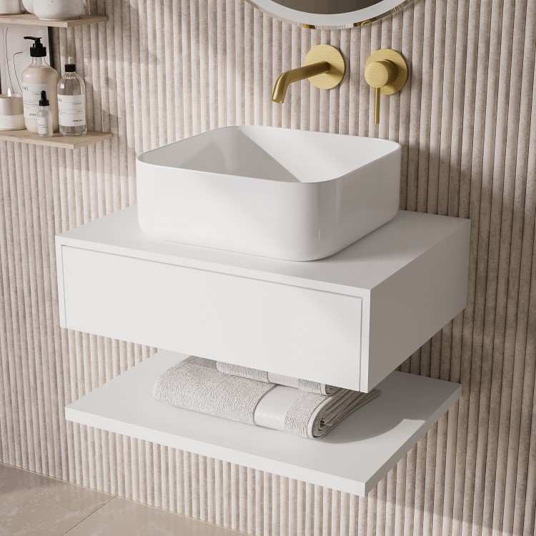 Square Countertop Basin 385mm - Dover