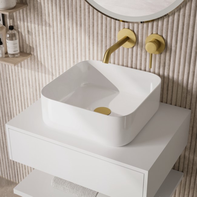 Square Countertop Basin 385mm - Dover