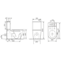Matt Black Close Coupled Closed Back Toilet with Chrome Fittings & Sink on Top - Legend