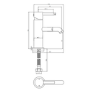 Matt Black Close Coupled Closed Back Toilet with Chrome Fittings & Sink on Top - Legend