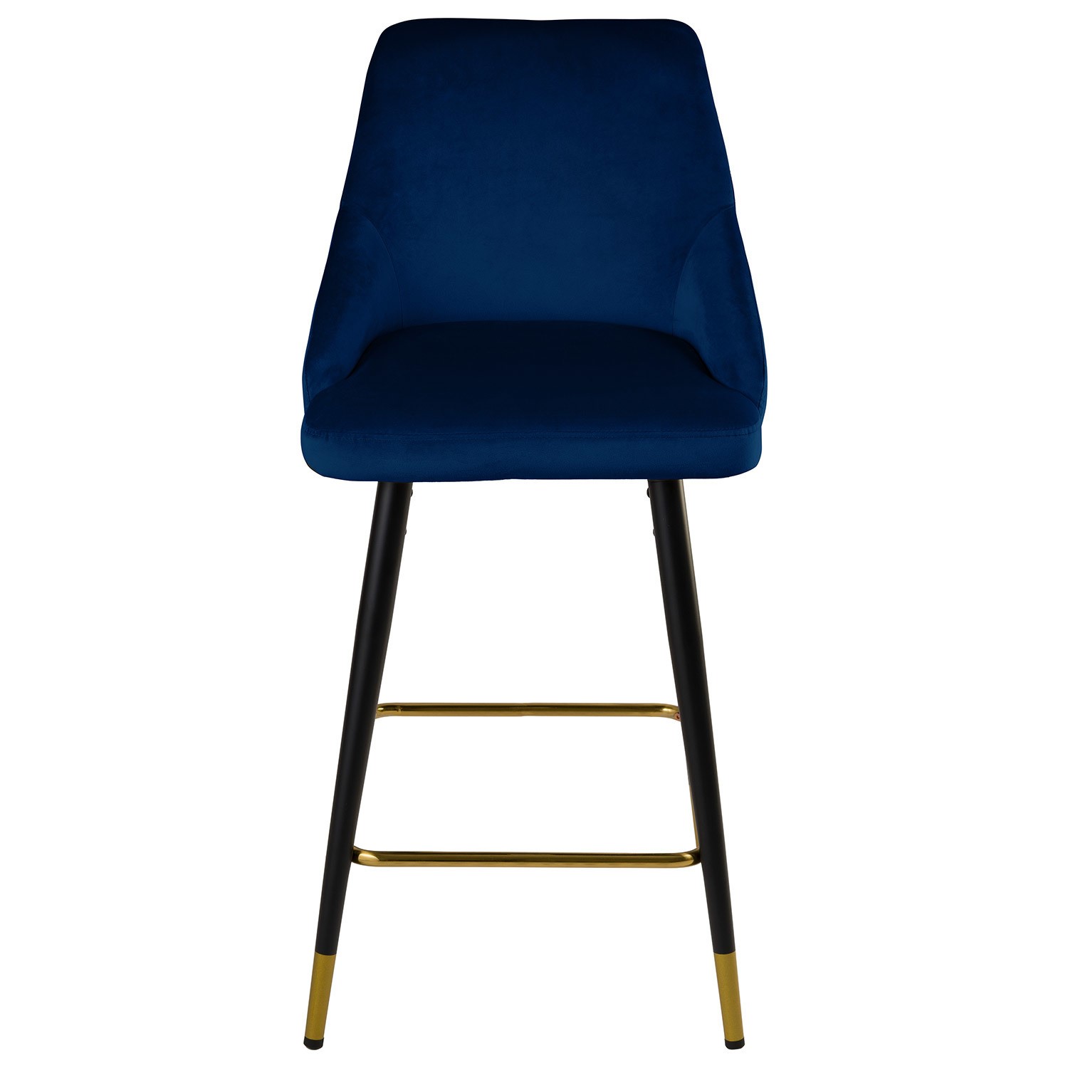 Navy Velvet Kitchen Island Stools Set of 4 - Maddy