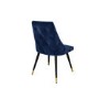 Grade A1 - Set of 4 Navy Velvet Dining Chairs - Maddy