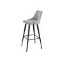 Grey Fabric Bar Stools Set of 2 - Maddy