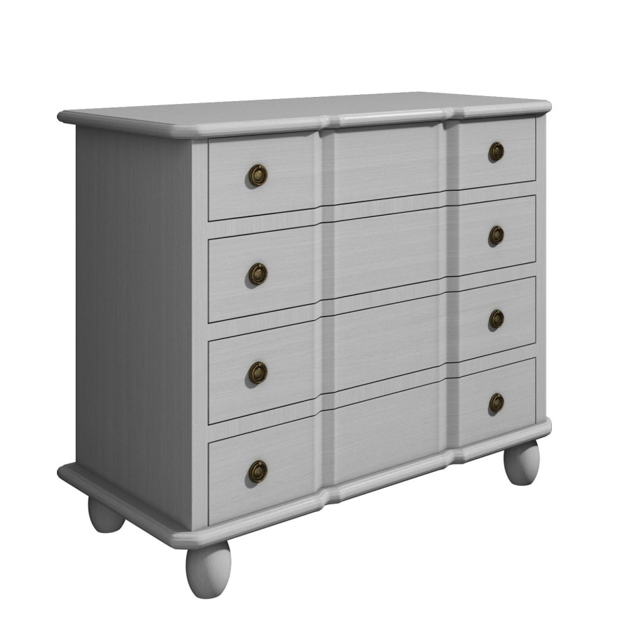 French Inspired Handmade Light Grey Chest of Drawers