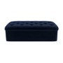 Single Guest Bed in a Box with Mattress in Navy Velvet - Myles