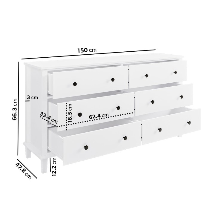 White 4 Piece Bedroom Furniture Set - Marlowe