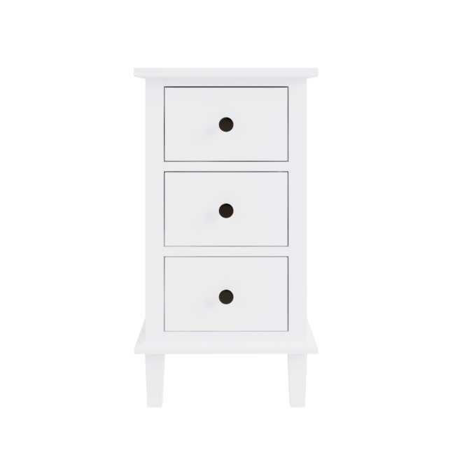 White 3 Piece Bedroom Furniture Set - Marlowe