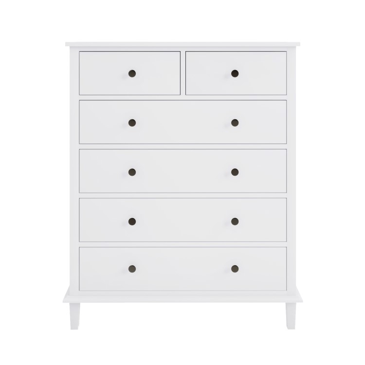 Kids White Painted Chest of 6 Drawers - Marlowe