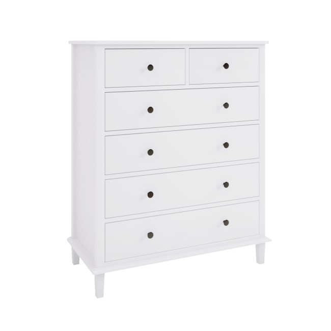 Kids White Painted Chest of 6 Drawers - Marlowe