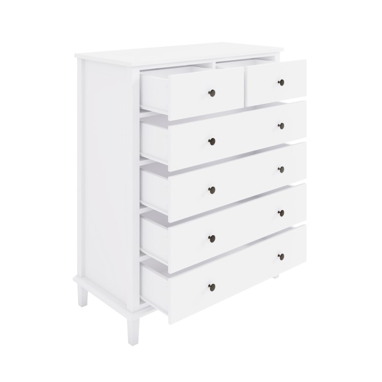 Kids White Painted Chest of 6 Drawers - Marlowe