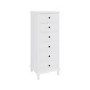 Kids Tall Chest of Drawers in White - Marlowe