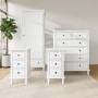White 4 Piece Bedroom Furniture Set - Marlowe