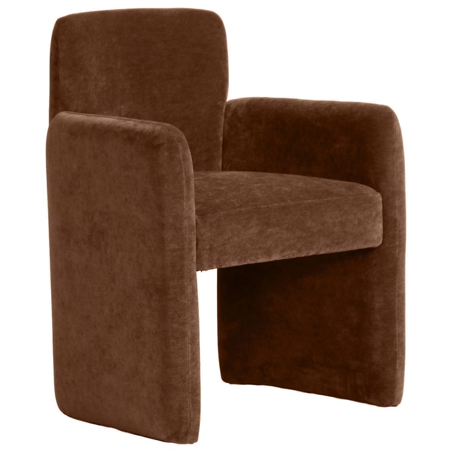 Rust Upholstered Dining Chair - Mae