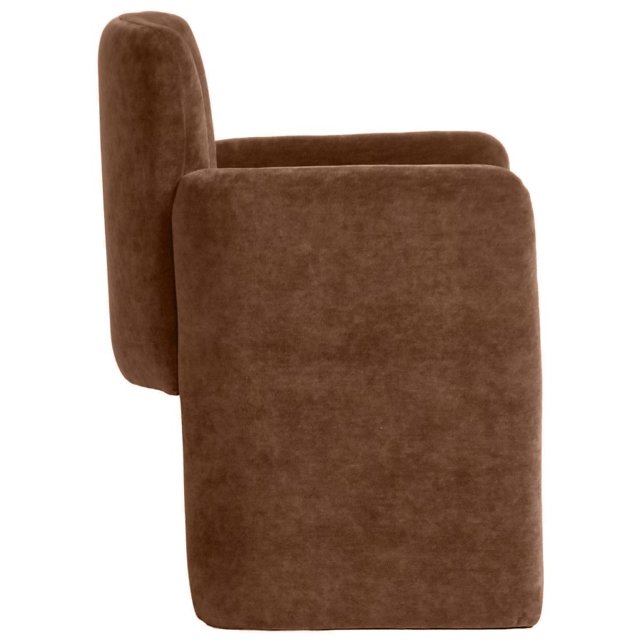 Rust Upholstered Dining Chair - Mae