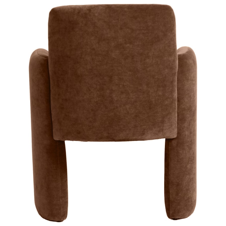 Rust Upholstered Dining Chair - Mae