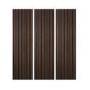 Pack of 3 Walnut Acoustic Wall Panels - 240cm x 60cm - Delamere