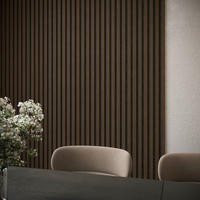 Walnut Acoustic Wall Panel - 240cm x 60cm - Delamere 