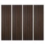 Pack of 4 Walnut Acoustic Wall Panels - 240cm x 60cm - Delamere