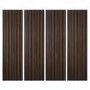 Pack of 4 Walnut Acoustic Wall Panels - 240cm x 60cm - Delamere