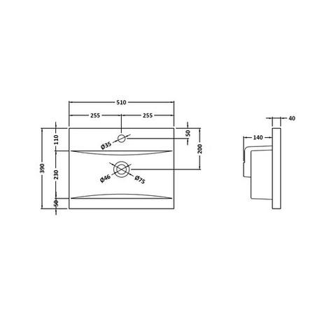 Hudson Reed Grey 2 Door Bathroom Vanity Unit & Basin - W500mm