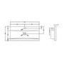 Hudson Reed Grey 2 Drawer Bathroom Vanity Unit & Basin - W800mm