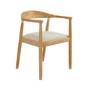 ONLY OPENED - Brass Detail Oak Carver Dining Chair - Anders