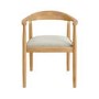 ONLY OPENED - Brass Detail Oak Carver Dining Chair - Anders