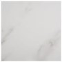 GRADE A1 - Large White Marble Ceramic and Oak Extendable Dining Table - Seats 6 - 8 - Marian