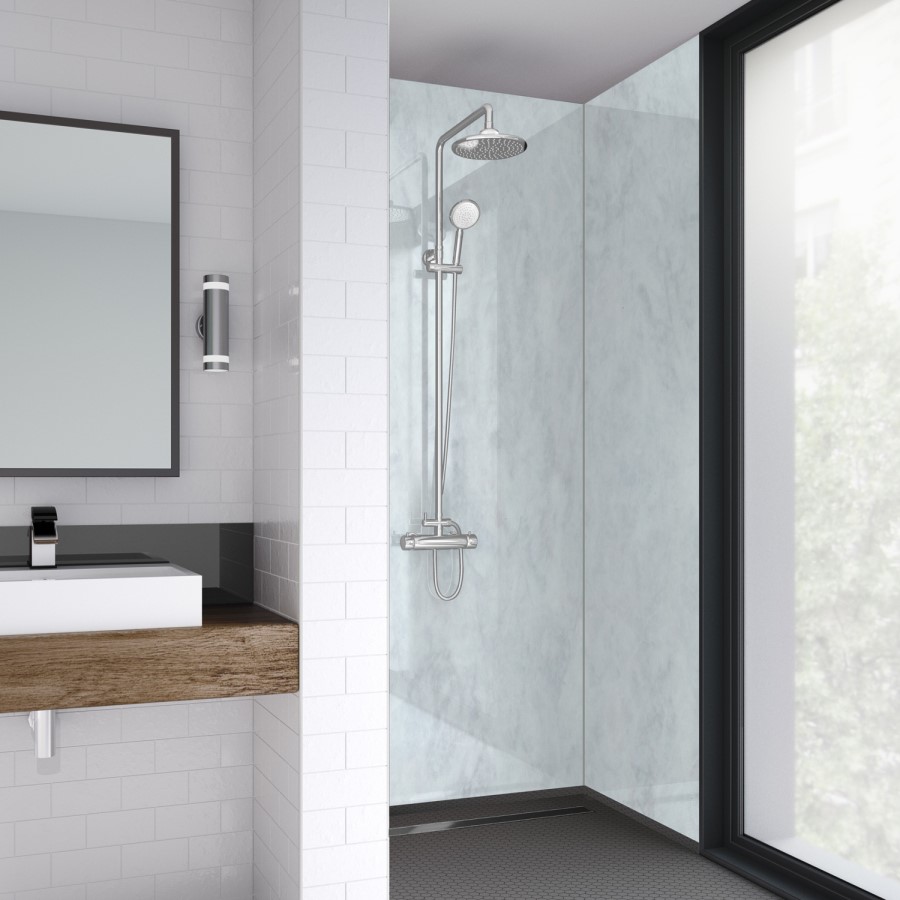 White Wall Panel 2420mm h x 585mm w with PLY  Tongue & Groove - Mermaid