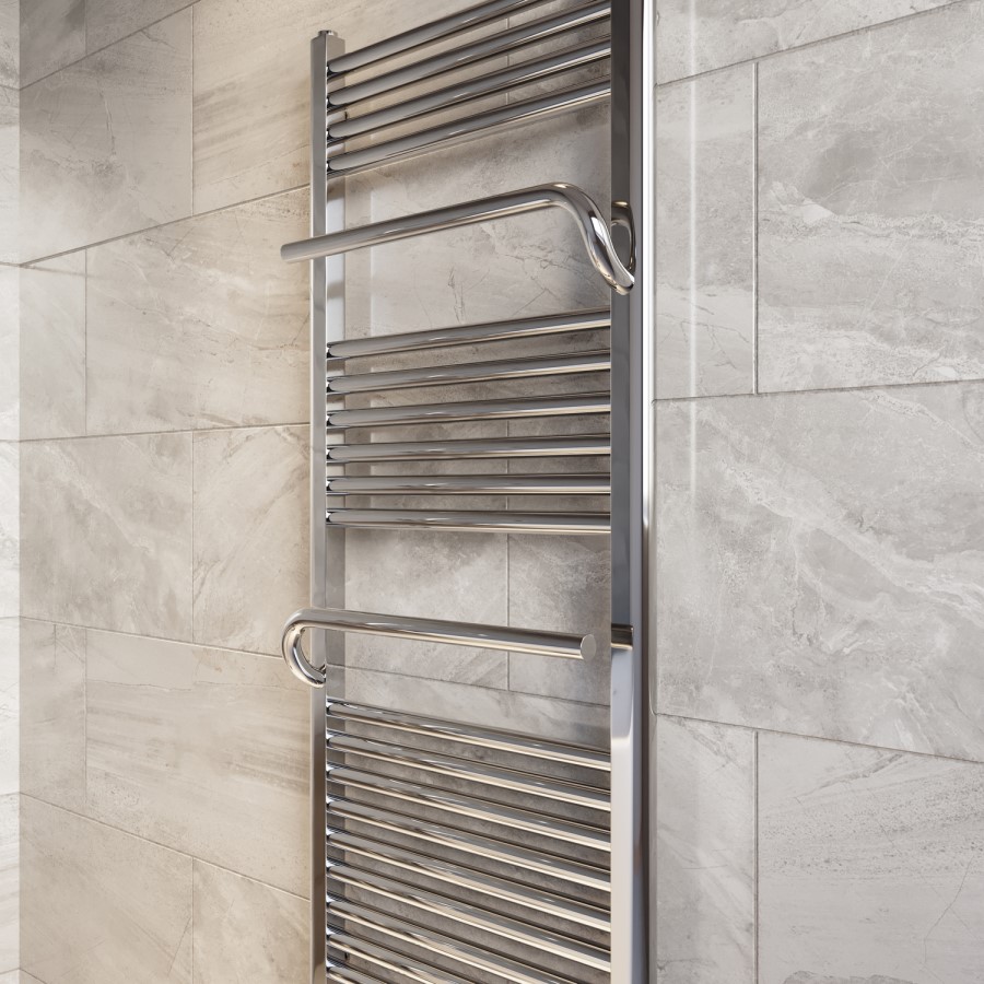 Chrome Towel Radiator 1200 x 500mm - Nazco