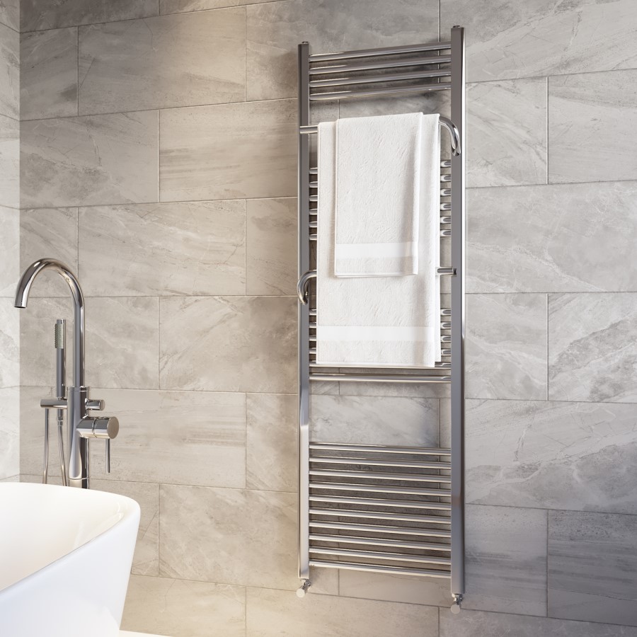 Chrome Towel Radiator 1600 x 500mm - Nazco