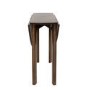 Small Walnut Drop Leaf Extendable Dining Table Set with 2 Upholstered Beige Chairs - Seats 2 - Nell