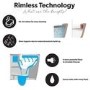 Back to Wall Rimless Short Projection Toilet with Soft Close Seat and Tornado Flush - Newport