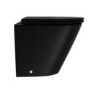 Matt Black Back to Wall Rimless Toilet with Soft Close Seat - Newport