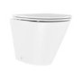 Matt White Back to Wall Rimless Toilet with Soft Close Seat - Newport