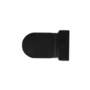 Matt Black Close Coupled Rimless Closed Back Short Projection Toilet with Chrome Button and Tornado Flush - Newport