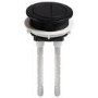 Matt Black Close Coupled Rimless Closed Back Short Projection Toilet with Chrome Button and Tornado Flush - Newport