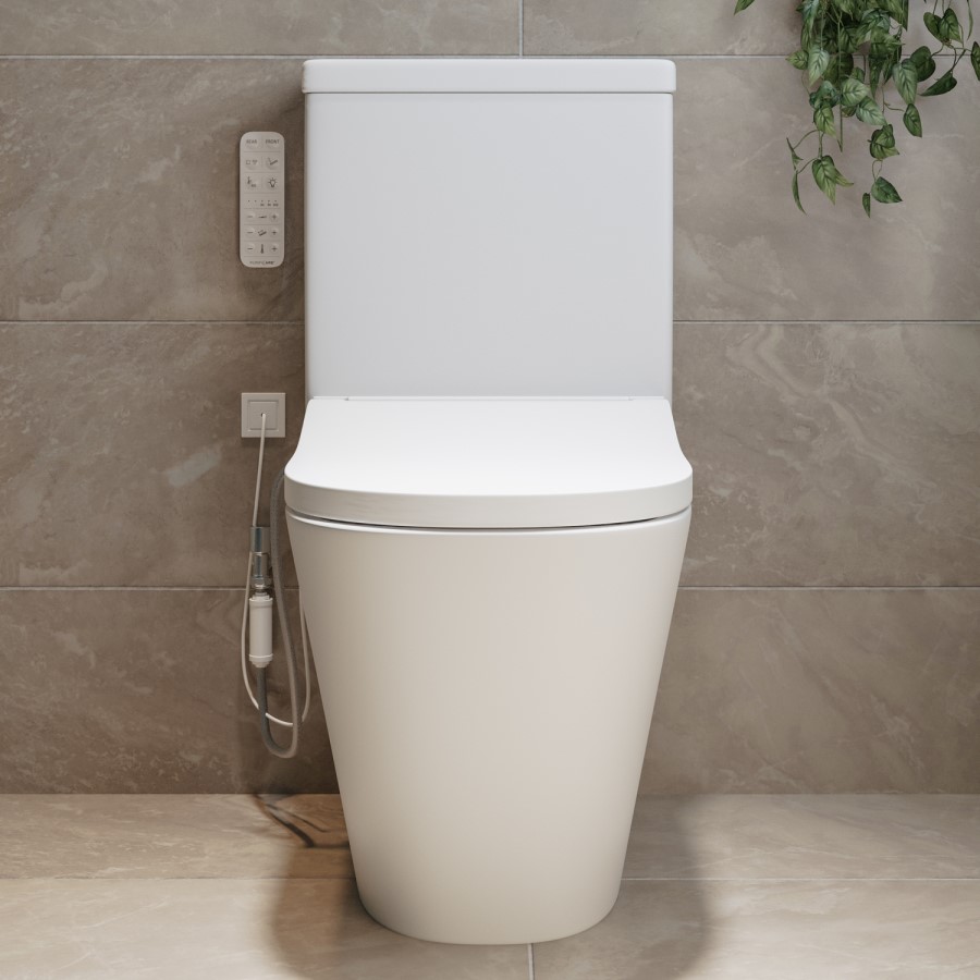 Newport Close Coupled Smart Bidet Japanese Toilet - Purificare