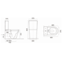 Newport Close Coupled Smart Bidet Japanese Toilet - Purificare