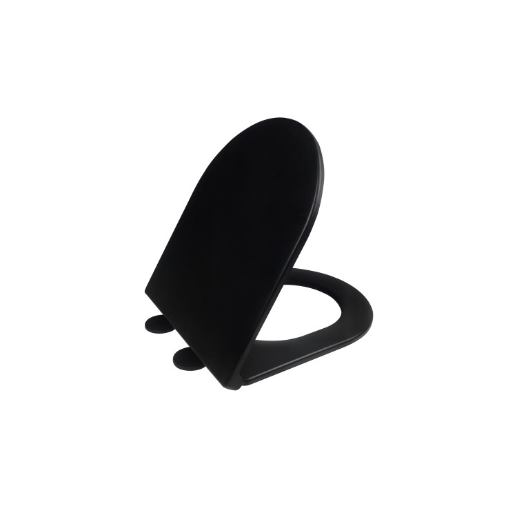 Matt Black Wall Hung Rimless Toilet with Soft Close Seat - Newport